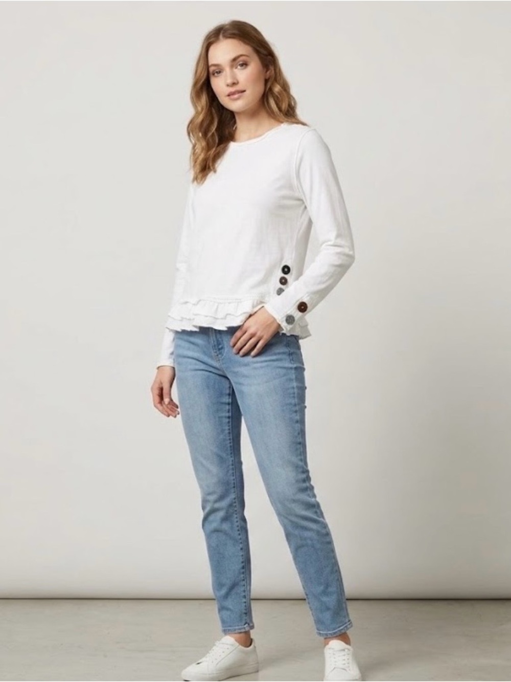 neon buddha Light Blue Straight Leg Jeans 1147